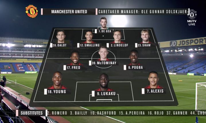 Tak wygląda XI Man United na mecz z Crystal Palace! :D